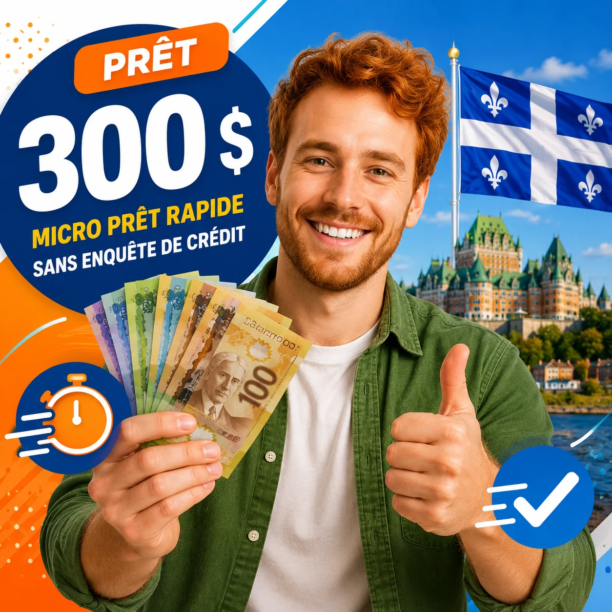 Prêt 300 $ au Québec – demande rapide en ligne